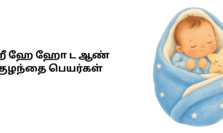 ஹீ ஹே ஹோ ட ஆண் குழந்தை பெயர்கள்